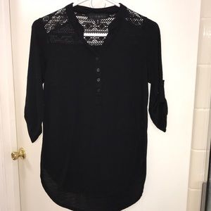 Black Blouse, half sleeve